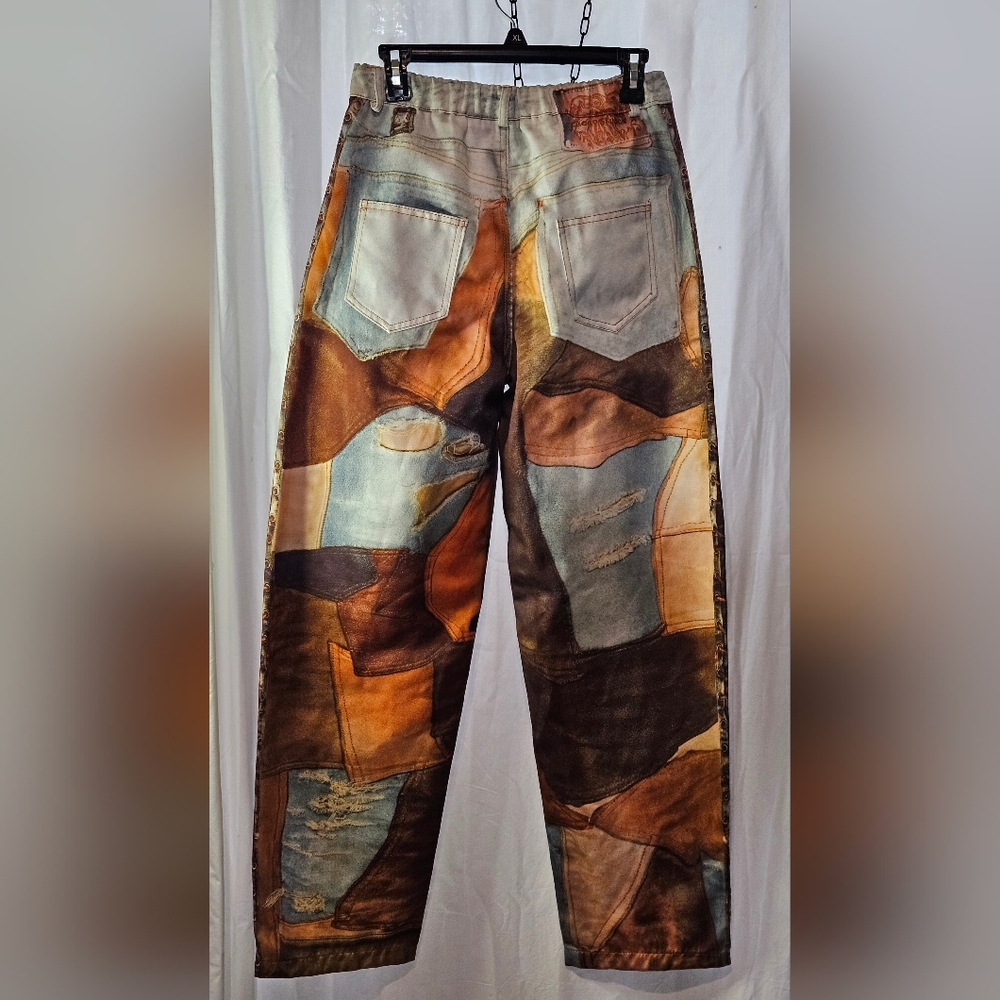Micas Patchwork Distressed Women Jeans NWTs - Picture 3 of 7